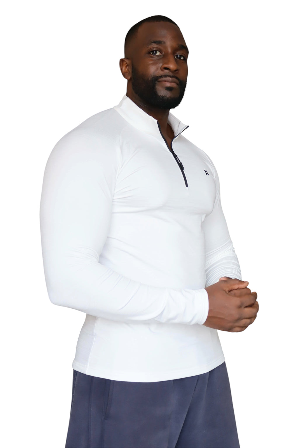 Pulse 1/4 Zip White