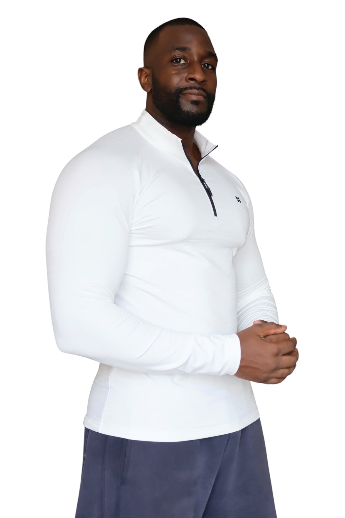 Pulse 1/4 Zip White