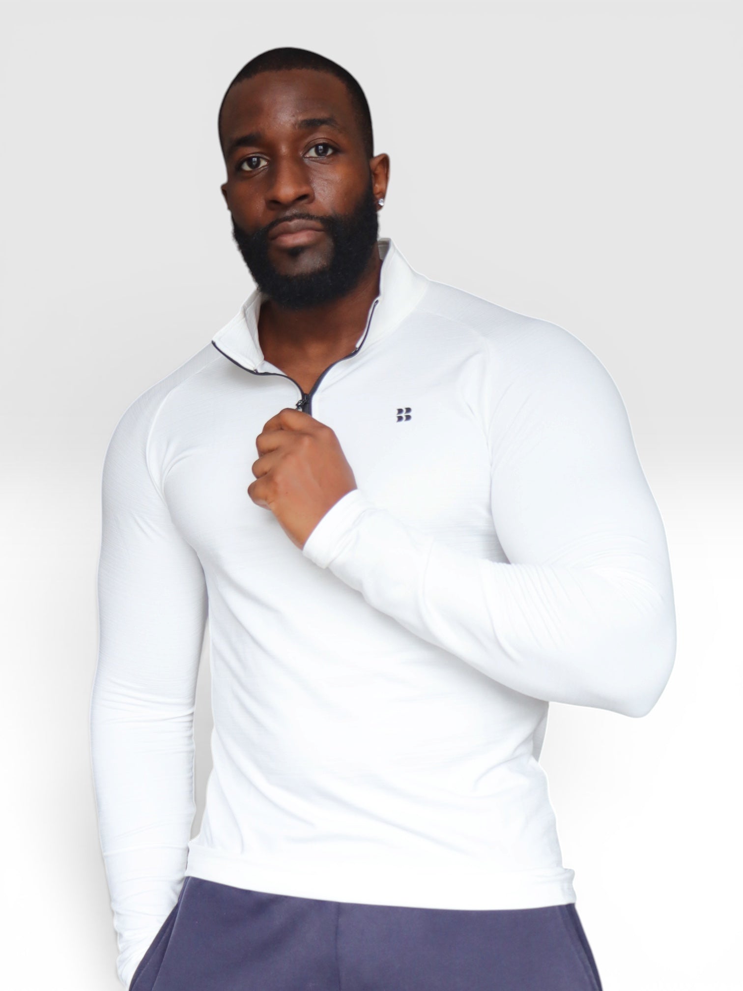 Pulse 1/4 Zip Sky blue