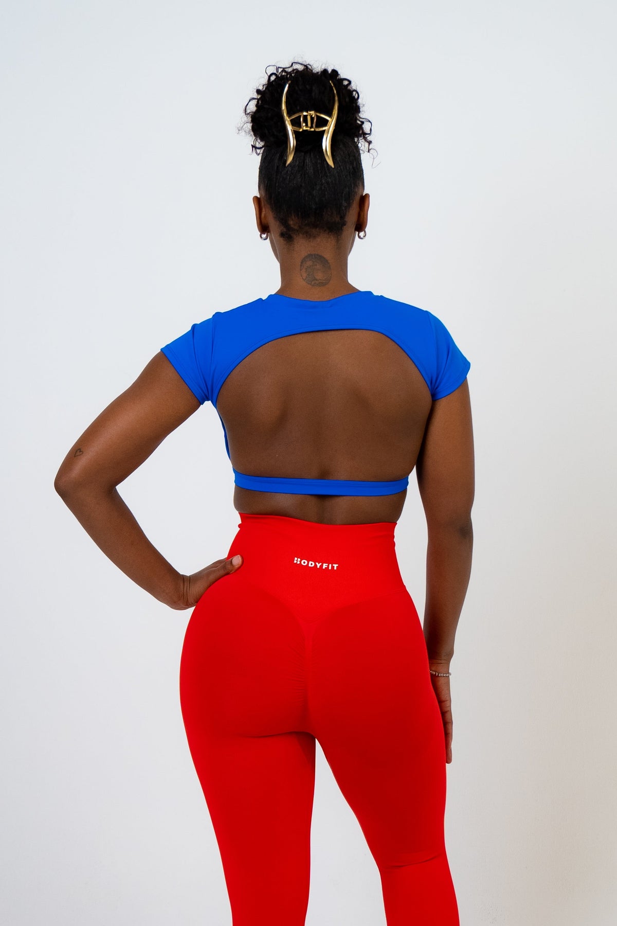 Backless Attire Blue