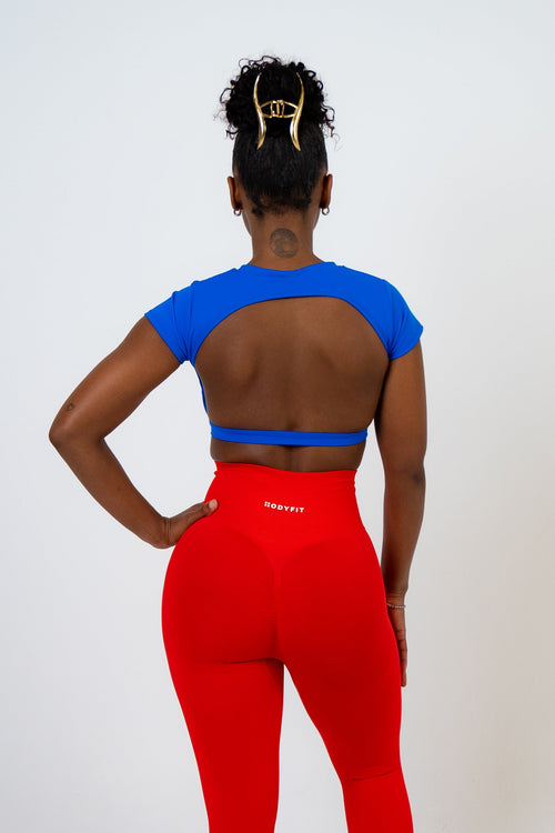 Backless Attire Blue
