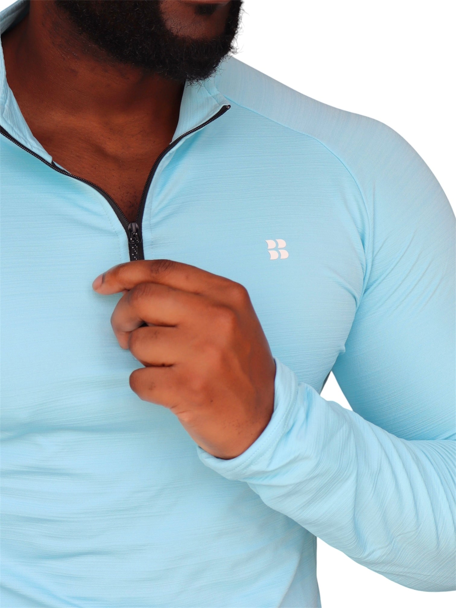 Pulse 1/4 Zip Sky blue