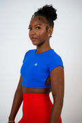 Backless Attire Blue