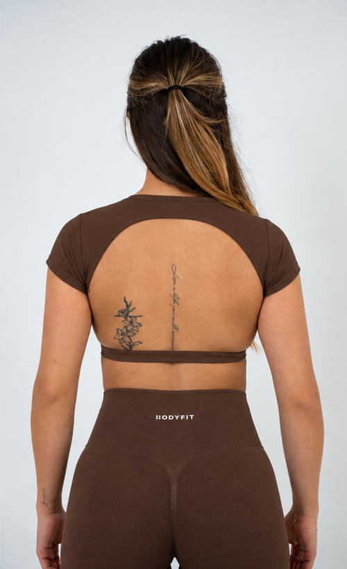 Backless Attire Brown