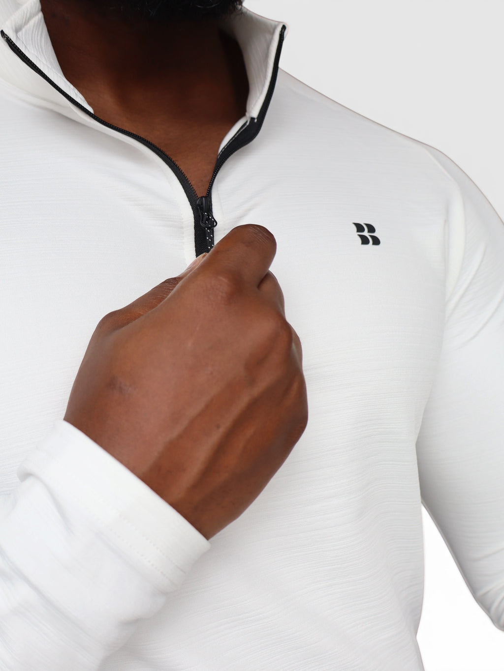 Pulse 1/4 Zip White