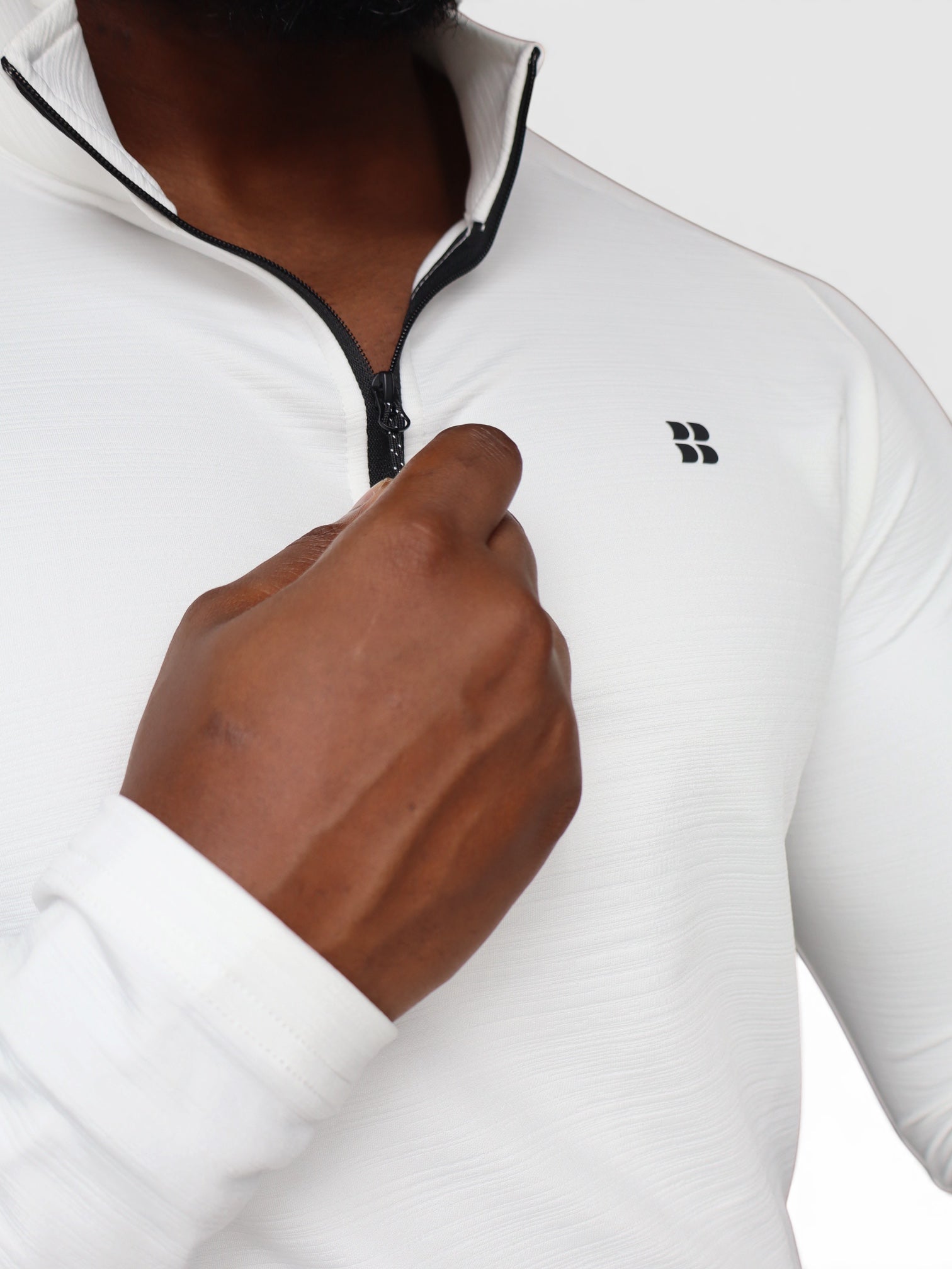 Pulse 1/4 Zip White