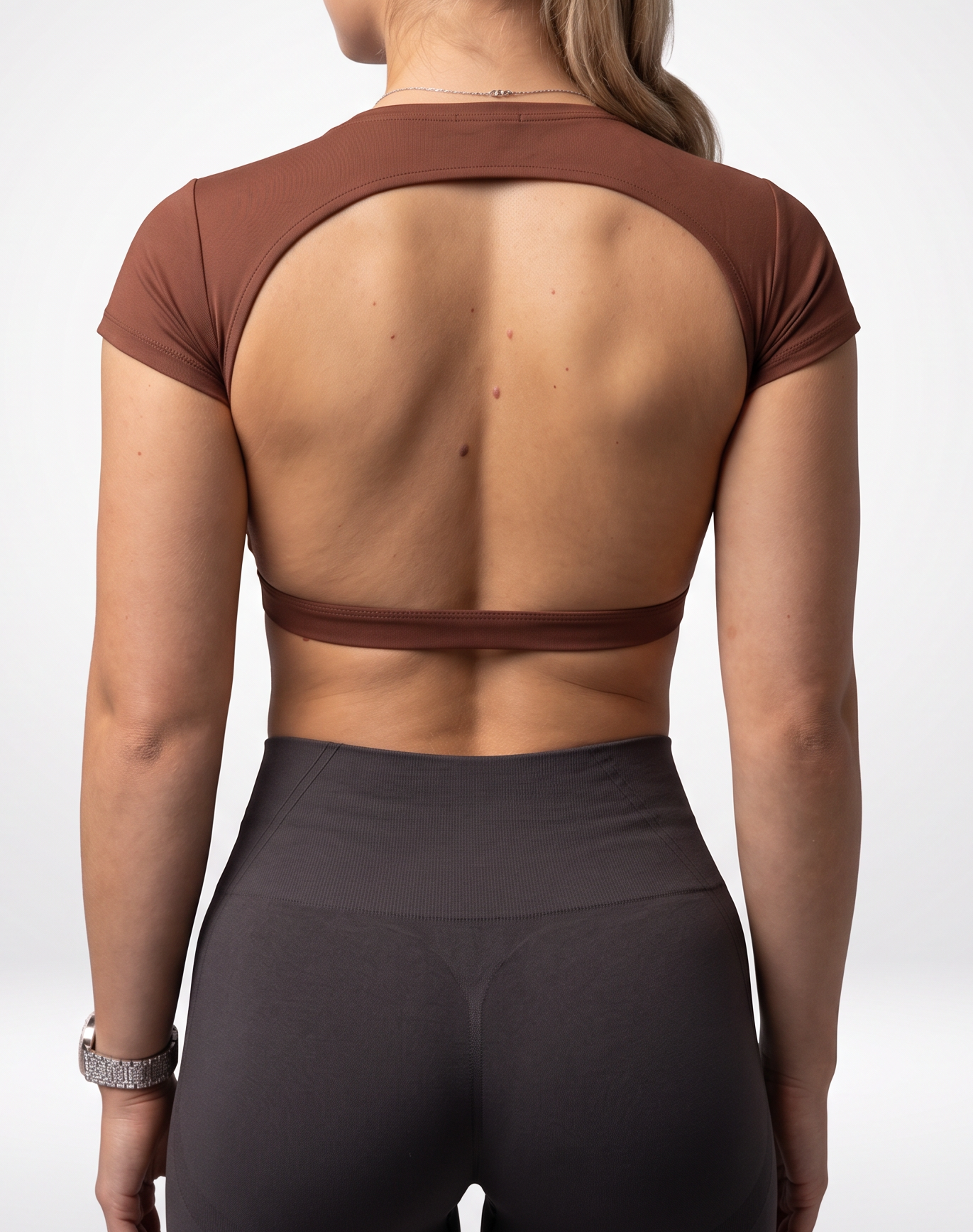Backless Attire Brown