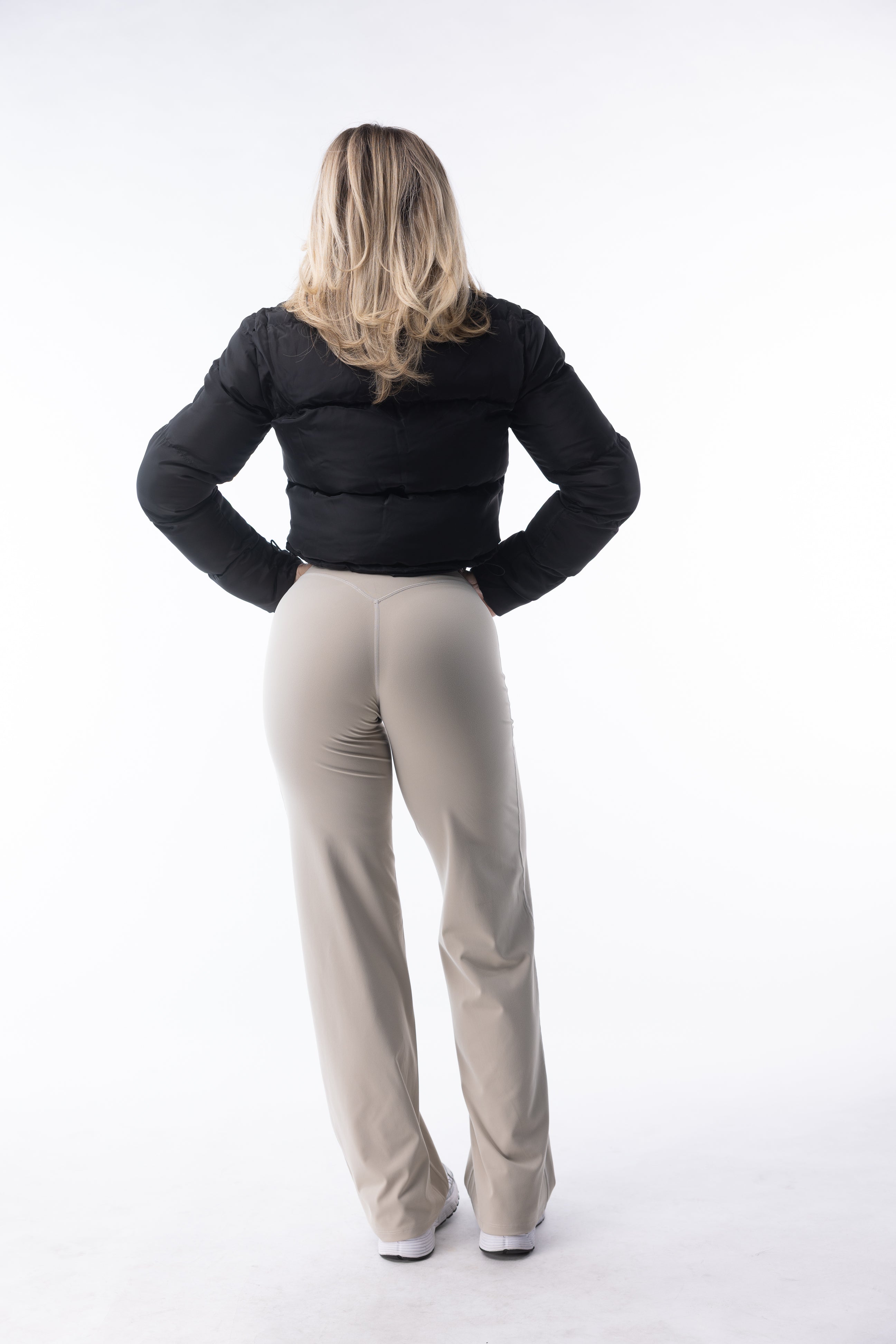 Engage Straight Leggings Light Grey