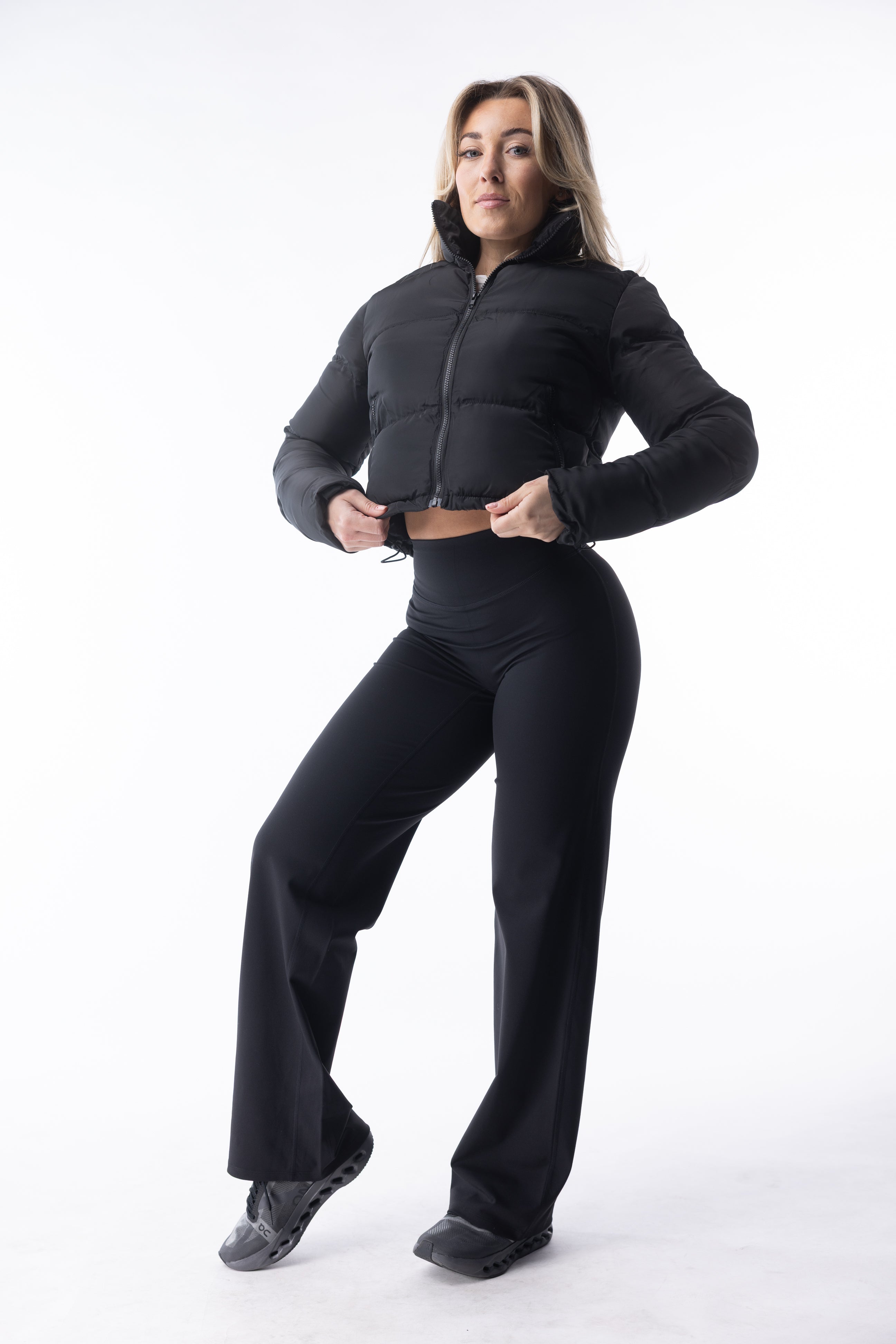 Engage Straight Leggings Black